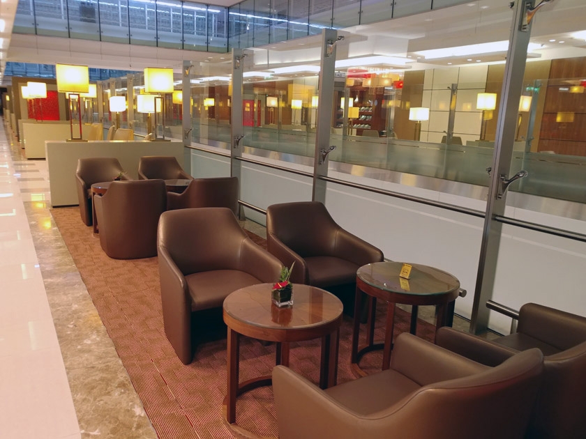 Emirates Dubai Business Class Lounge  seating options- only1invillage.com