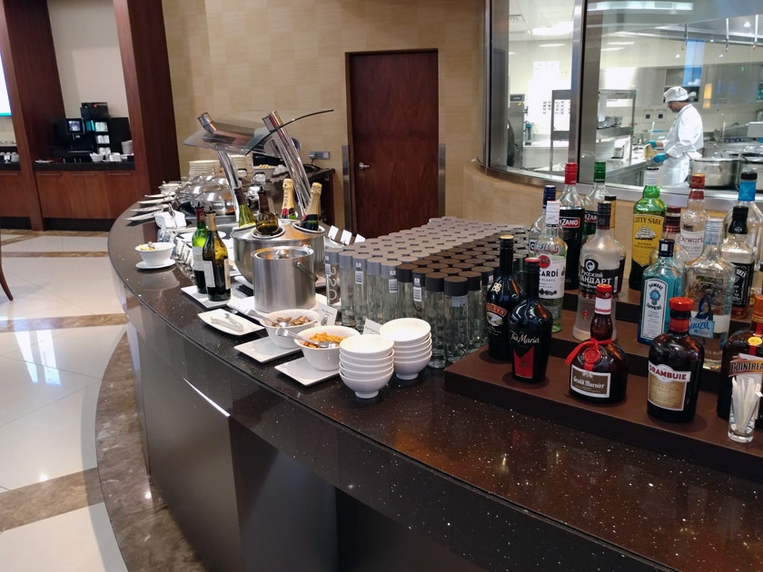 Emirates Dubai Business Class Lounge food  - only1invillage.com