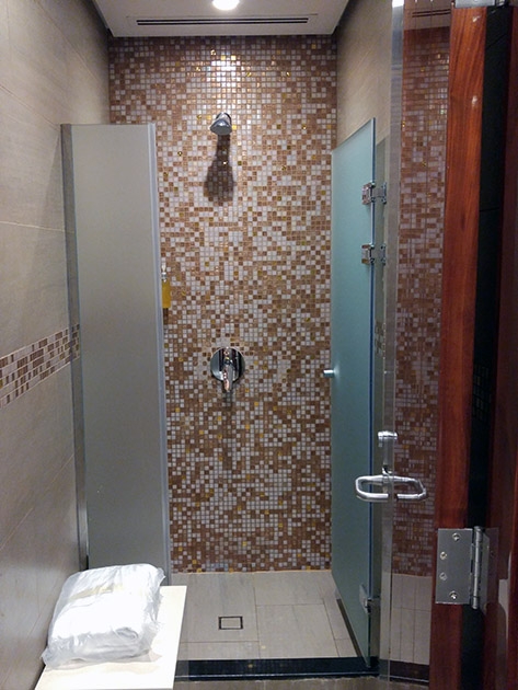 Emirates Dubai Business Class Lounge  shower - only1invillage.com