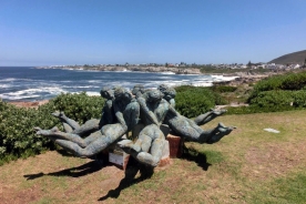 Statues along Hermanus coastal walk, Western Cape