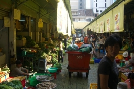 busy in the cities of Vietnam FRESH FOOD MARKET HANOI