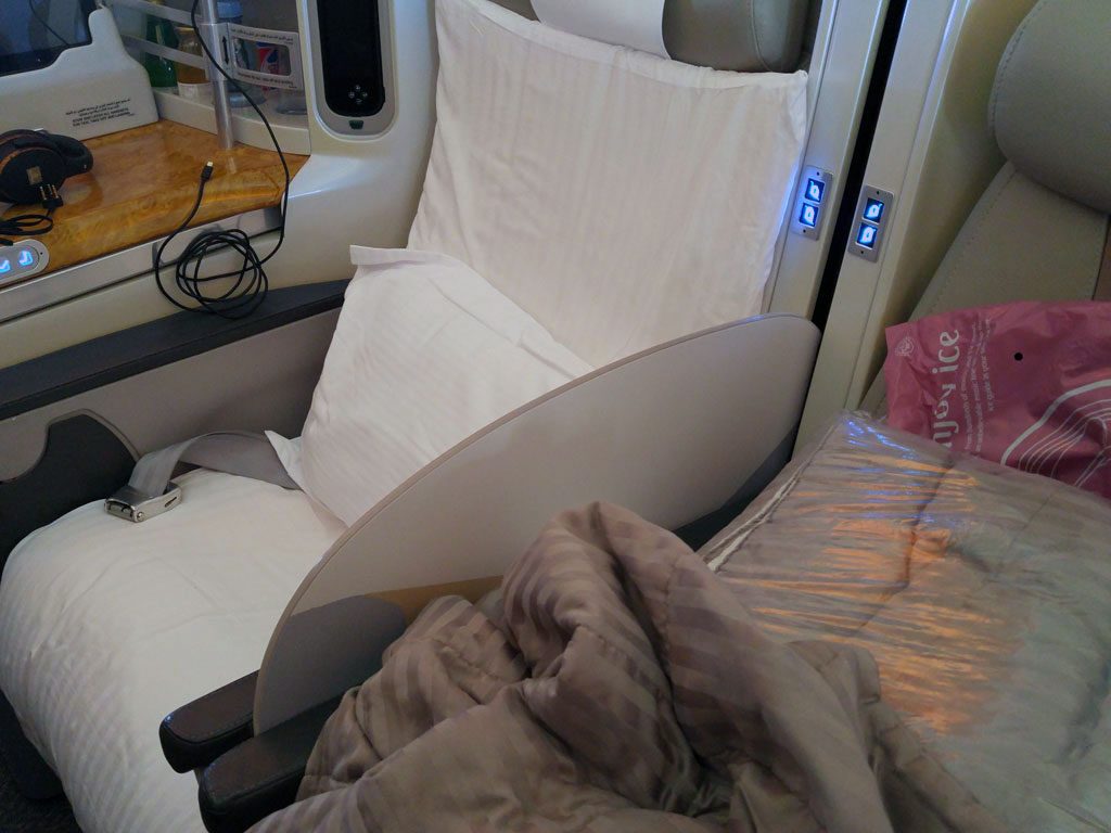 Emirates A380 business class review Dubai to London