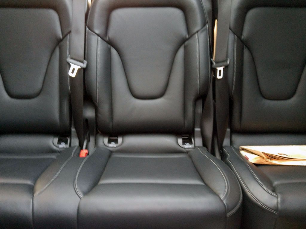 A fleet of Mercedes await at London. Got a van instead of a sedan. The Emirates chauffeur service is a slick operation in addition to the perks of flying business class