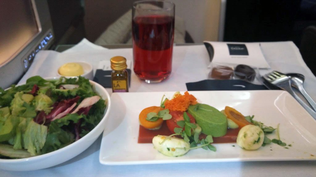 BA A380 business class flight London to Singapore