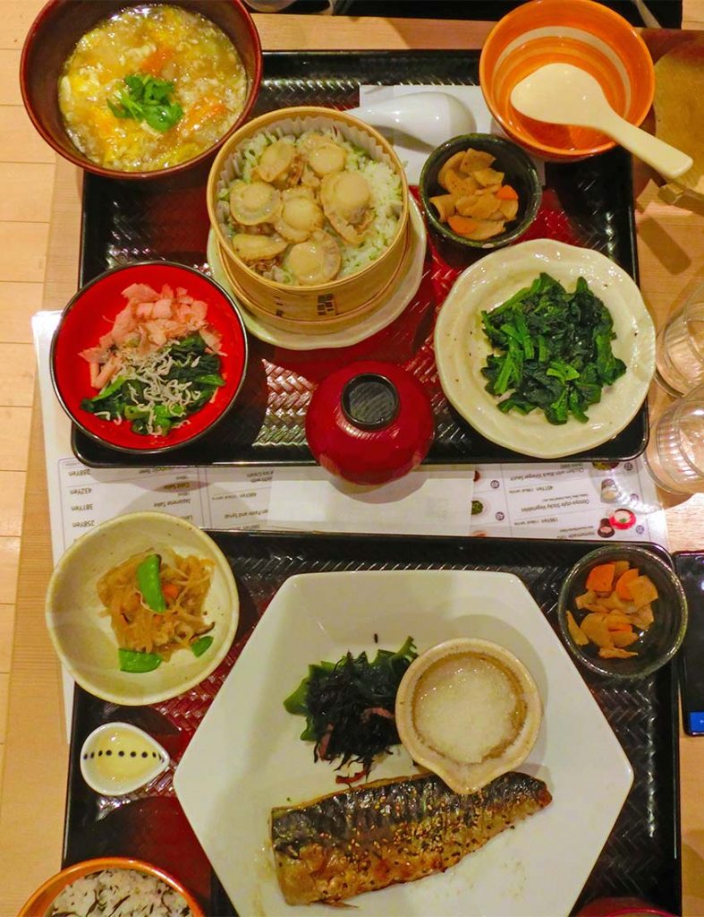 incredible 2 week trip to Japan itinerary cheap set meals fast food style restaurants