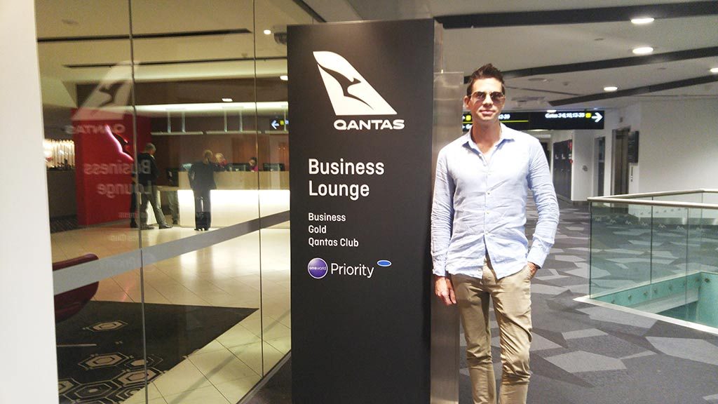 Qantas business class lounge Melbourne International review only1invillage
