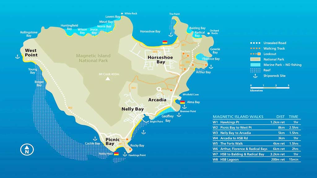 magnetic island tourist map