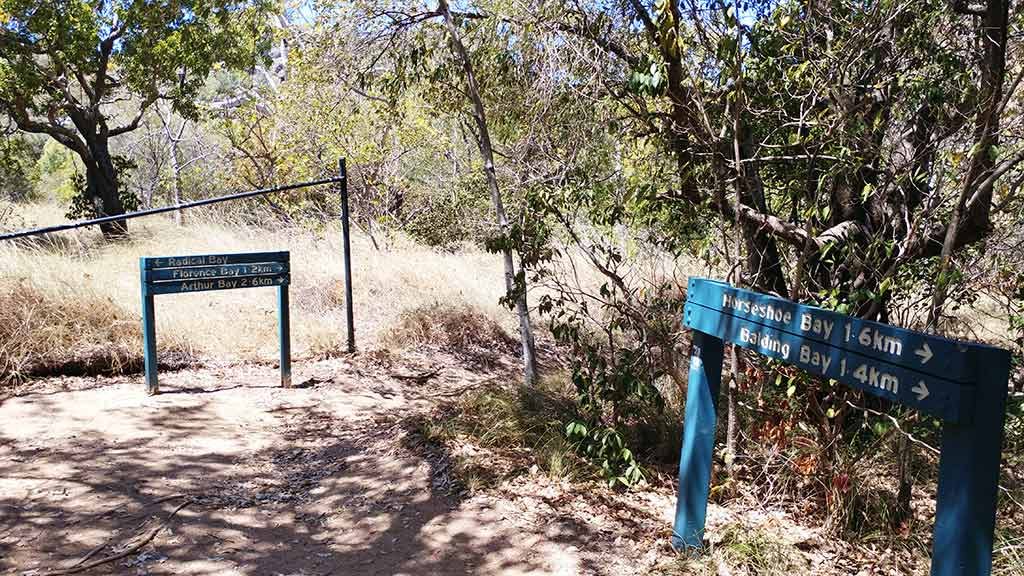 Signs to Balding Bay
