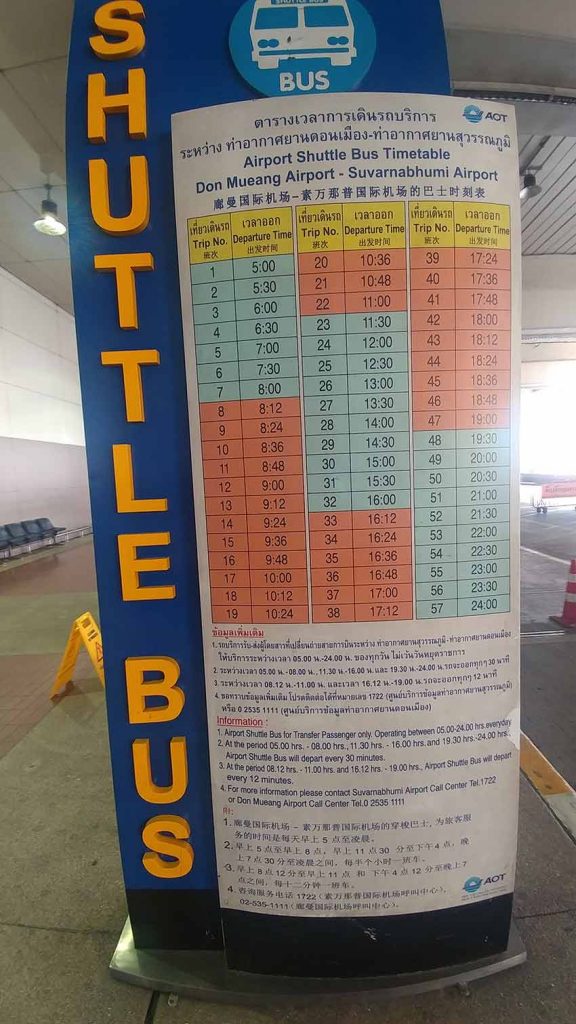 transfer between Don Mueang and Suvarnabumhi airport