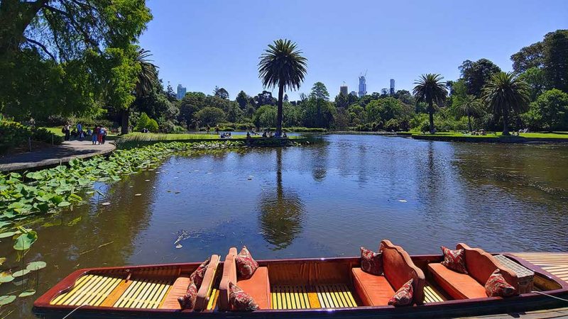 Row Boat Royal Botanical Gardens Melbourne