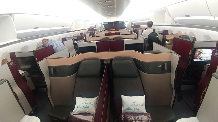 Qatar Qsuite A350 1000 Business Class Review