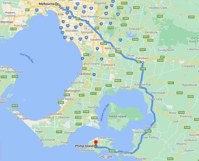 travel from melbourne to phillip island