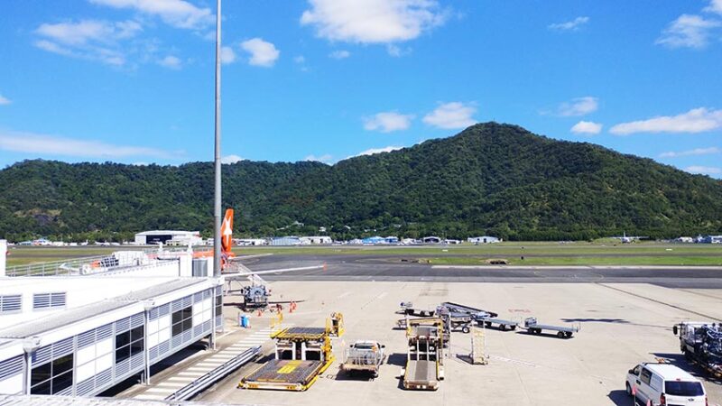 Cairns has a great tarmac view complete with mountains