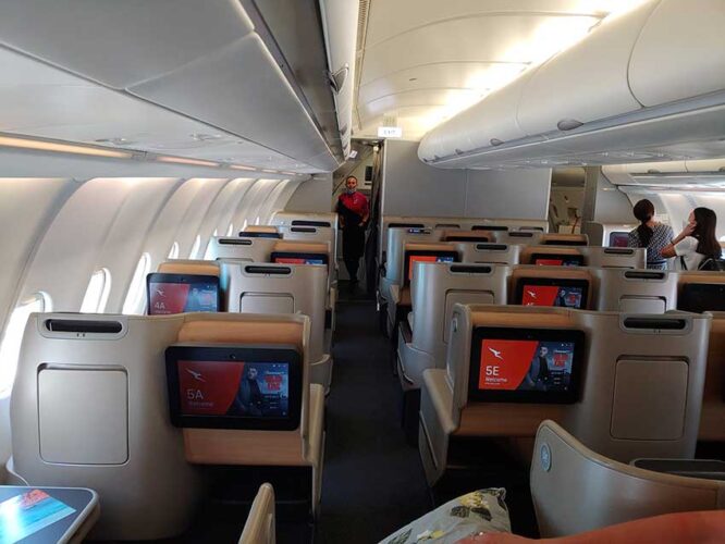 Manila to Sydney Qantas Business Class Flight Review